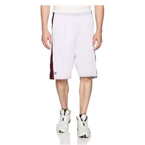 Intensity White and Maroon Basketball Shorts NWT